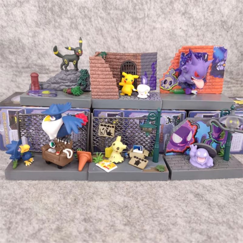 Model Kit Umbreon - 6pcs/set Anime Pokemon Town Series Blind