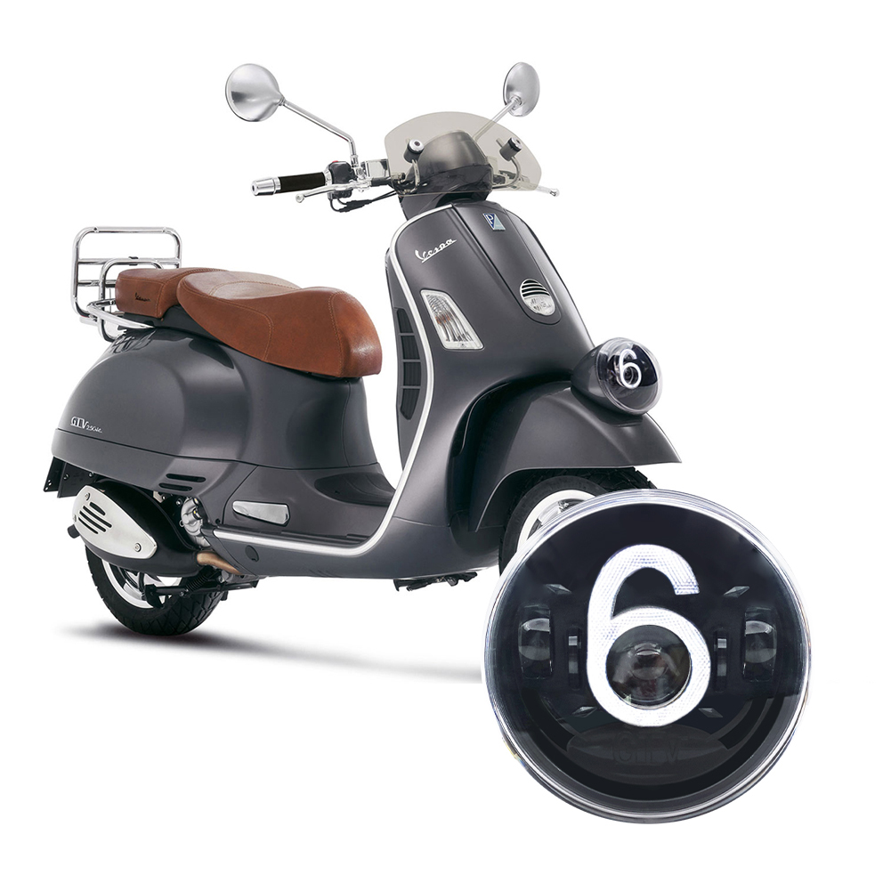 Model Kit Vespa - Tri-color Carbon Fiber Hi-Lo Beam Dynamic