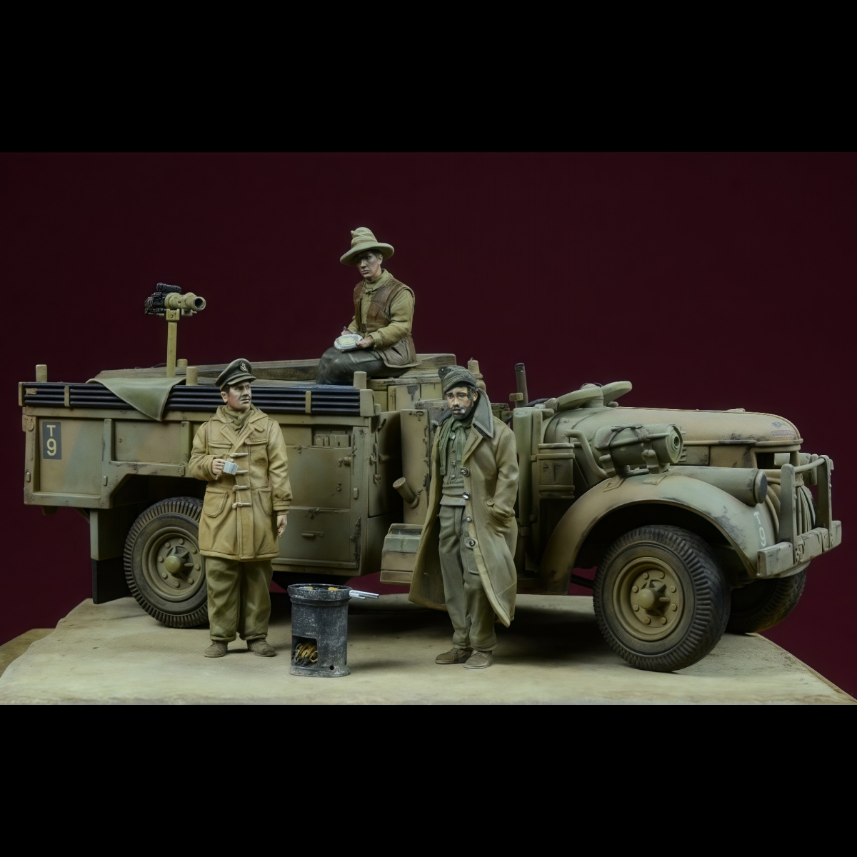 Model Kit Locomotive - 1/72 resin unpainted model kit, military