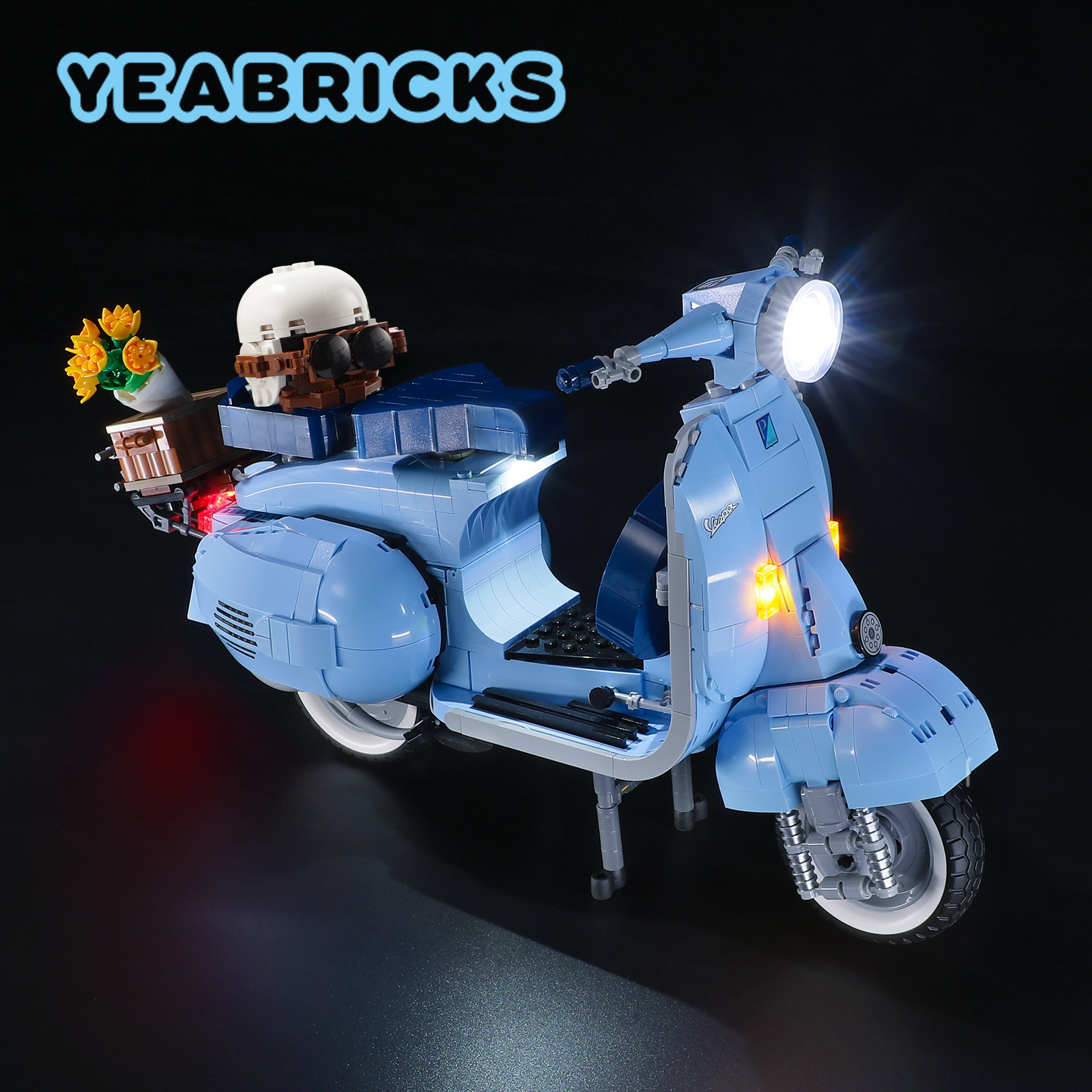 Model Kit Vespa - YEABRICKS LED Light Kit for 10298