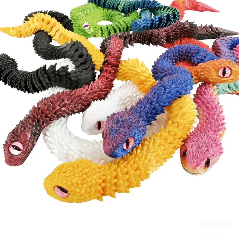 Model Kit Venom - 3-Pack 3D-Printed Animals - Venomous Snake,