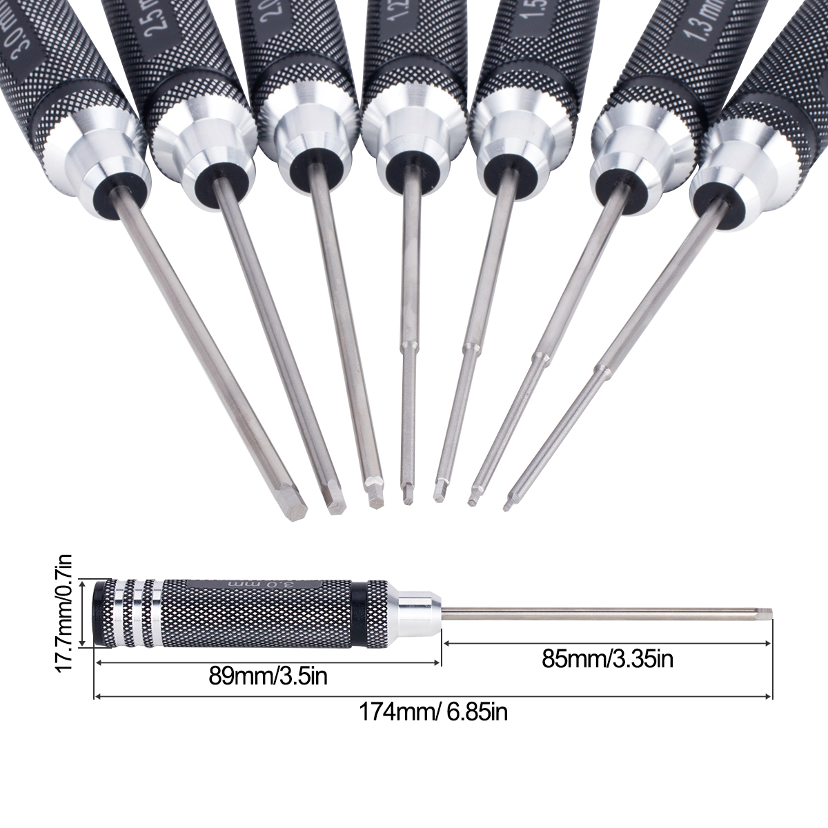 7 IN 1 Steel Hex Socket Profes - Model Kit Plane บทวิจารณ์และราคา