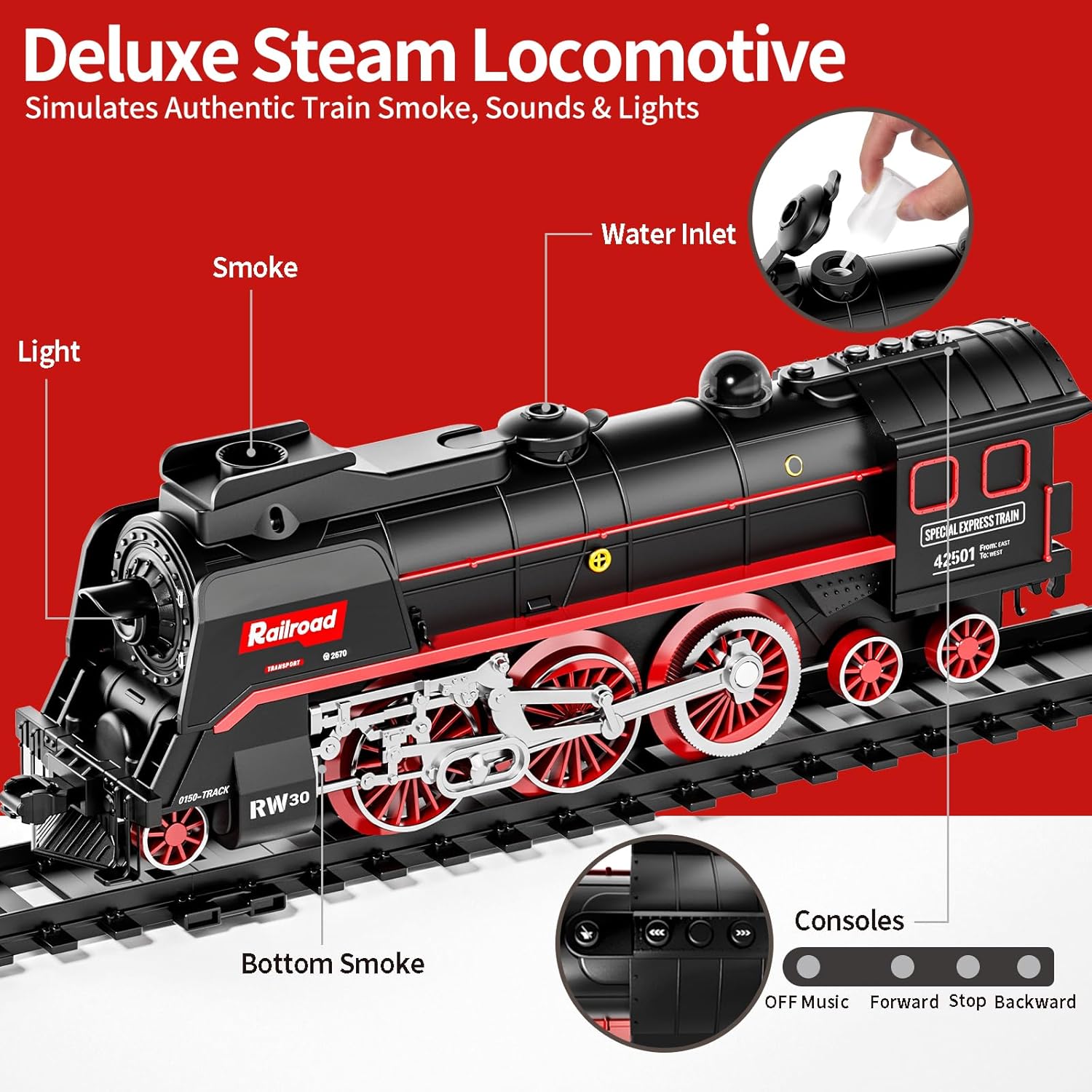 Model Train Set, Remote Contro - Model Kit Locomotive บทวิจารณ์และราคา