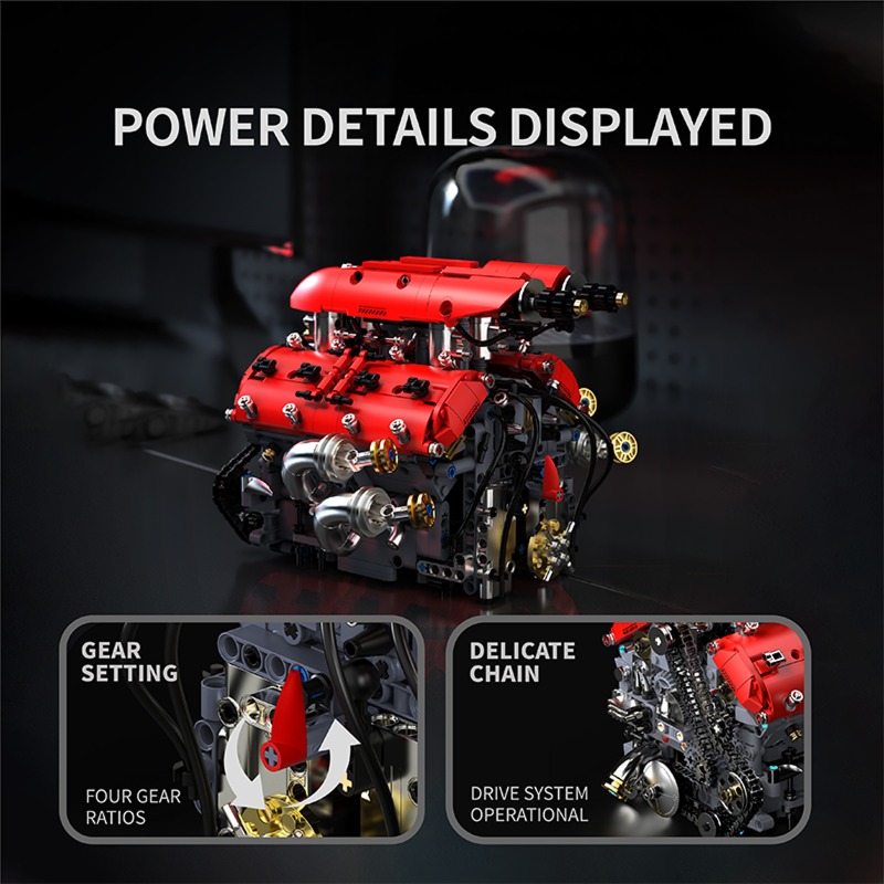 T5011 V8 Turbo Engine Model El - Model Kit Locomotive บทวิจารณ์และราคา