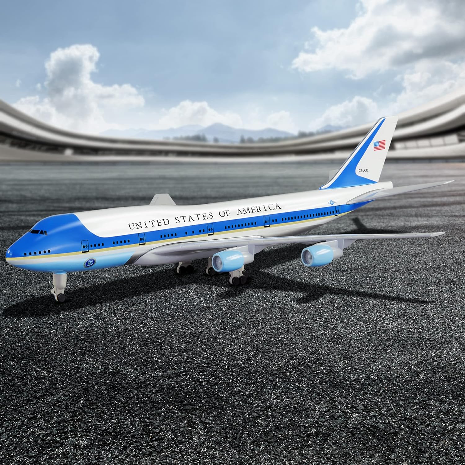 1/300 Scale Air Force One B747 - Model Kit Plane บทวิจารณ์และราคา