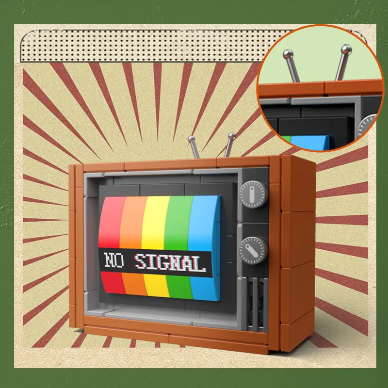 Retro DIY Building Blocks TV R - Model Kit Plastic บทวิจารณ์และราคา