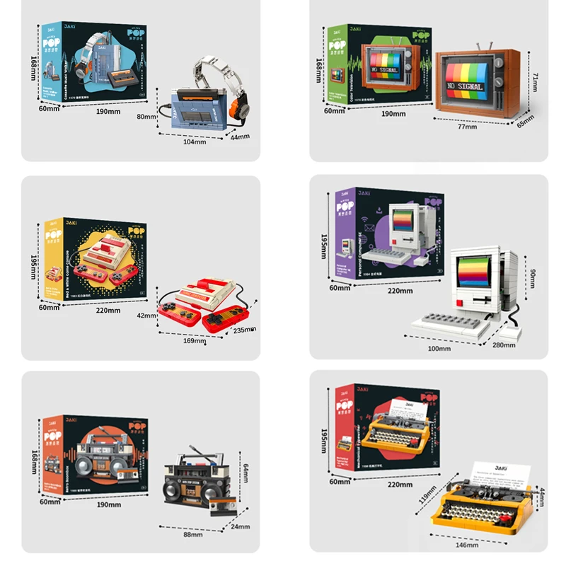 Retro DIY Building Blocks TV R - Model Kit Plastic บทวิจารณ์และราคา