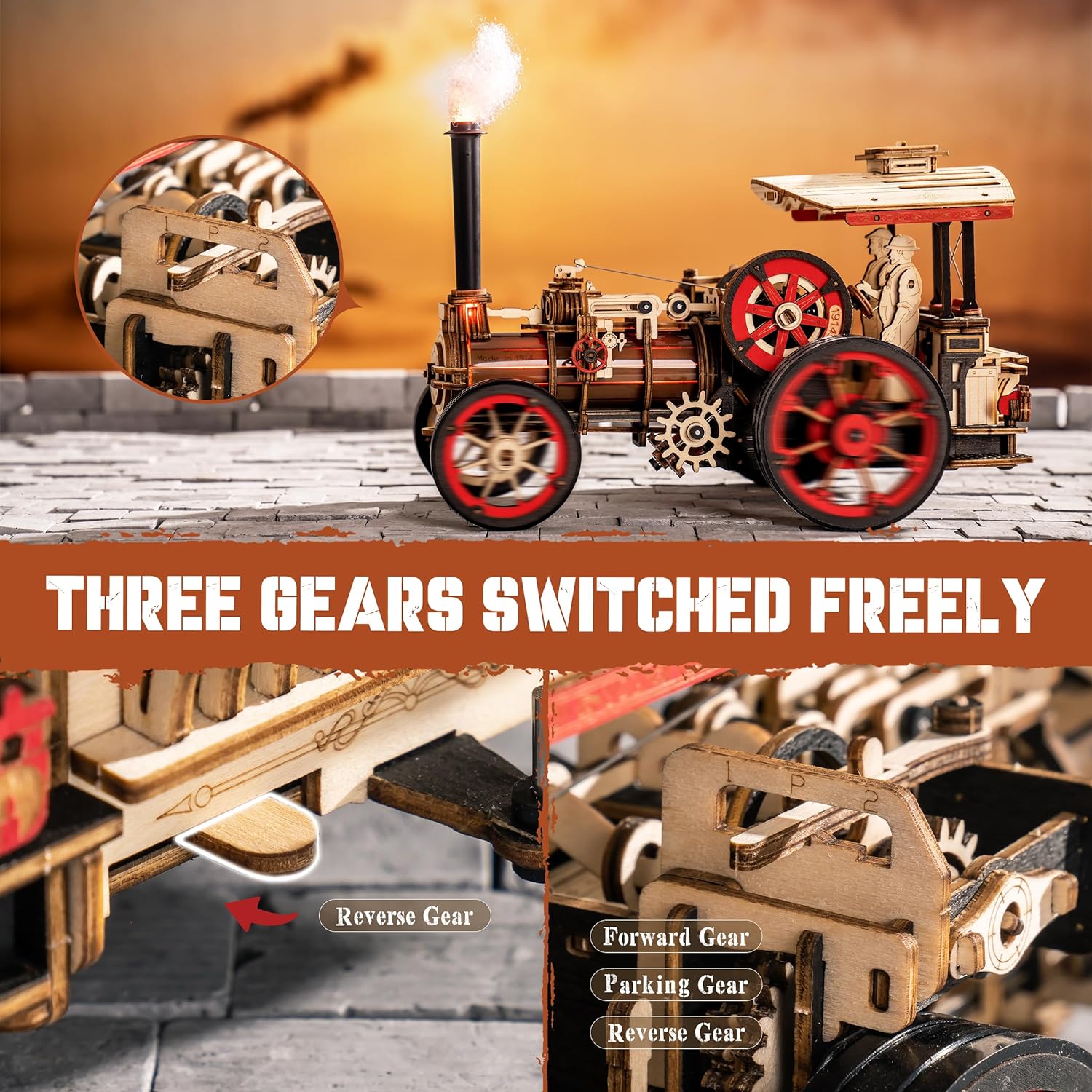 Robotime Rokr Car Model Buildi - Model Kit Locomotive บทวิจารณ์และราคา
