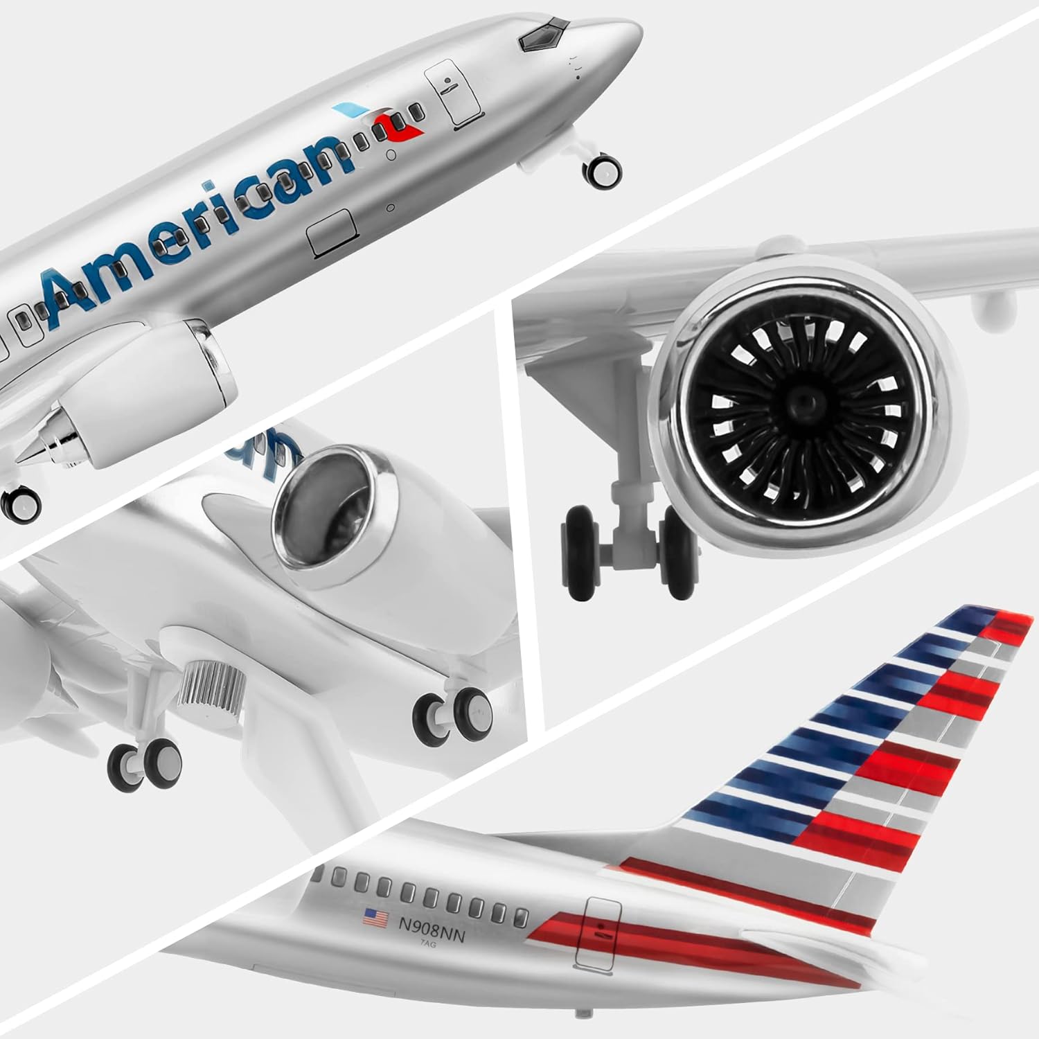 30cm American B737 Diecast Res - Model Kit Plane บทวิจารณ์และราคา
