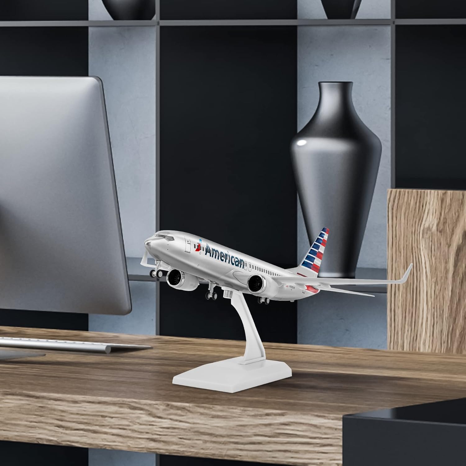 30cm American B737 Diecast Res - Model Kit Plane บทวิจารณ์และราคา