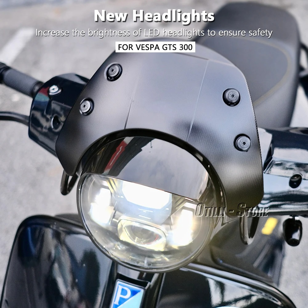 LED Headlight Assembly Black C - Model Kit Vespa บทวิจารณ์และราคา